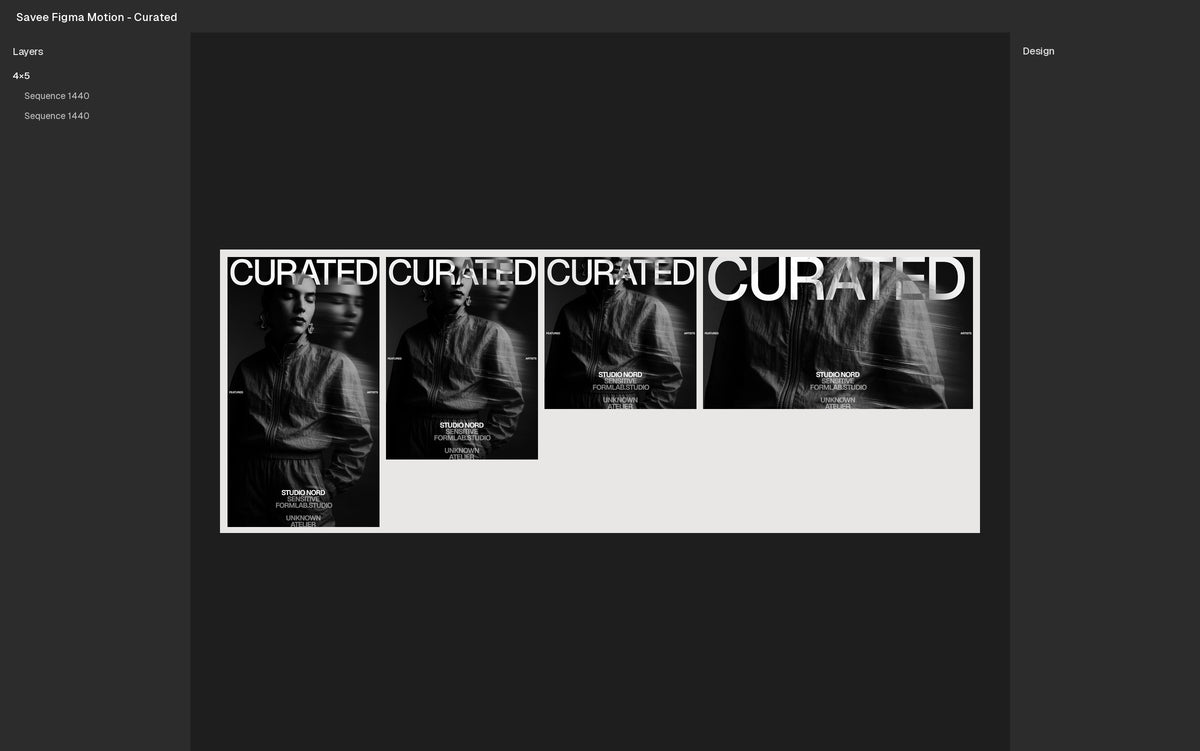 Curated Figma Motion template in Figma