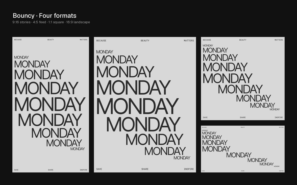 Bouncy Figma Motion template preview 1