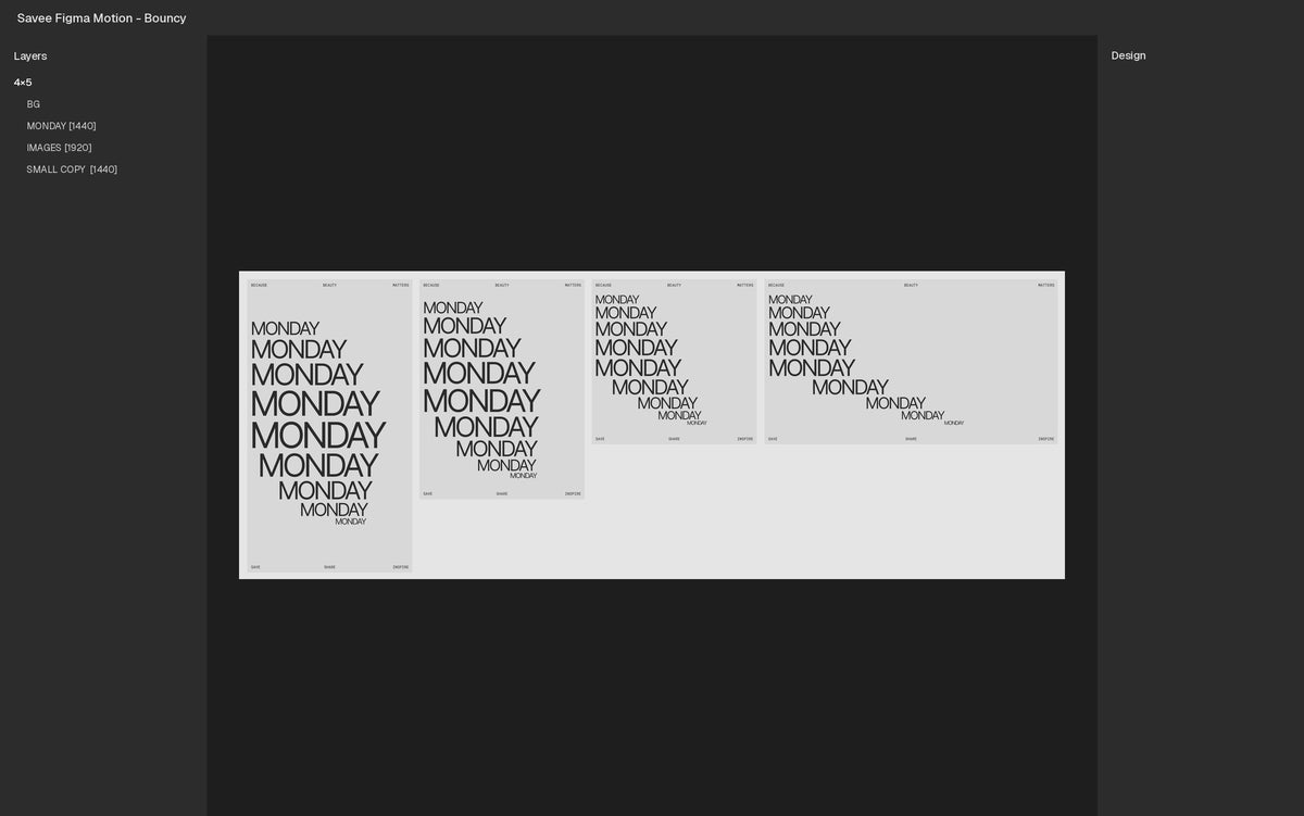 Bouncy Figma Motion template Figma file