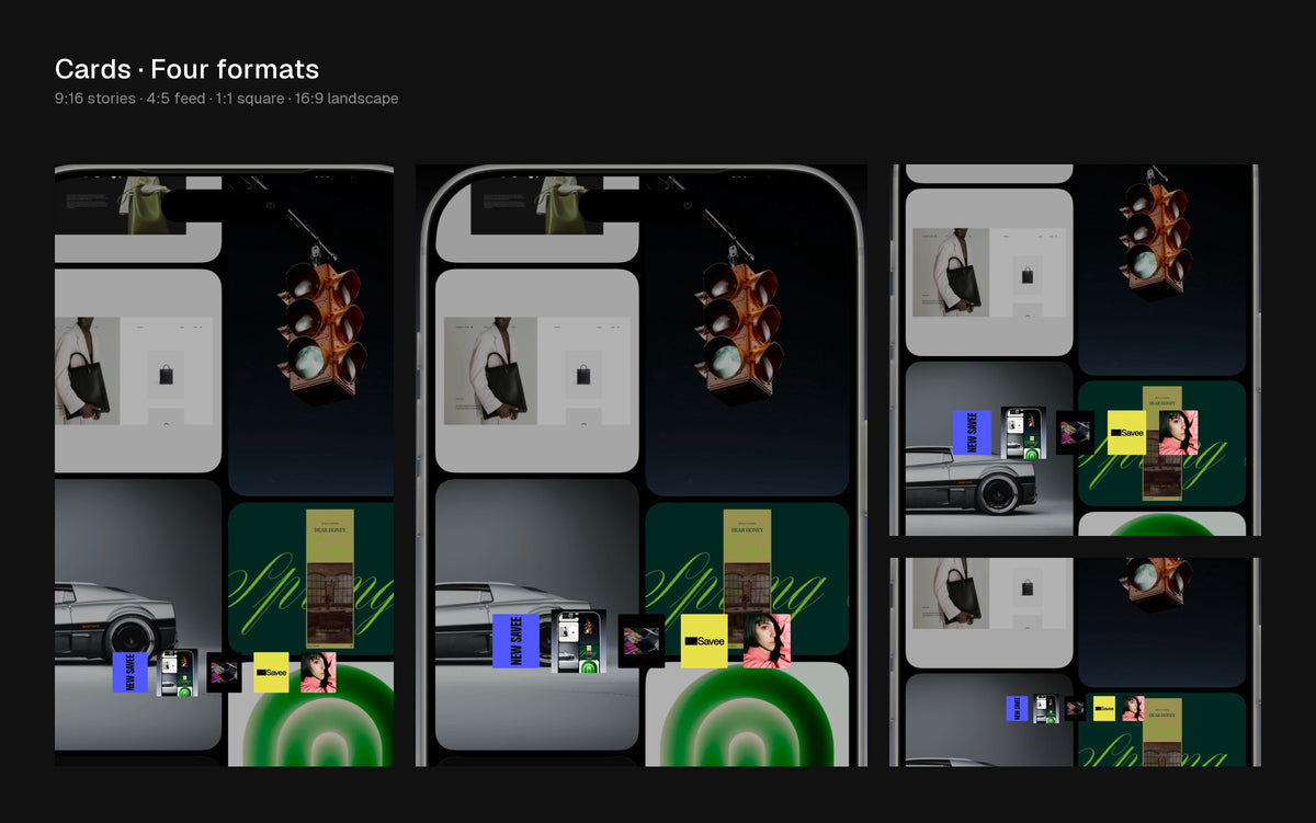Cards Figma Motion template preview 1