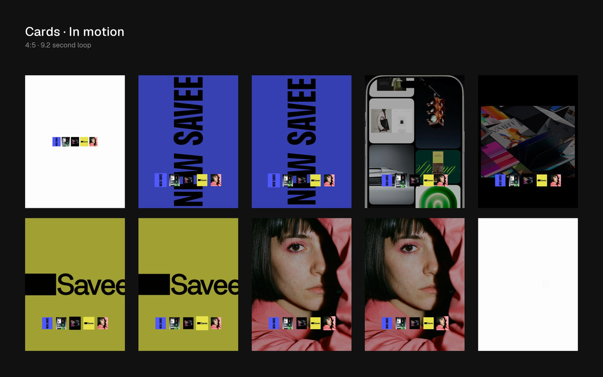 Cards Figma Motion template preview 2