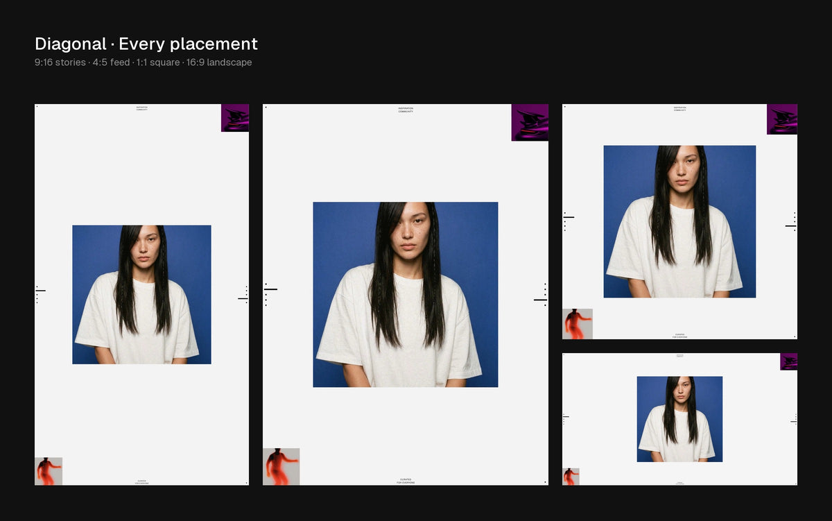 Diagonal Figma Motion template preview 3
