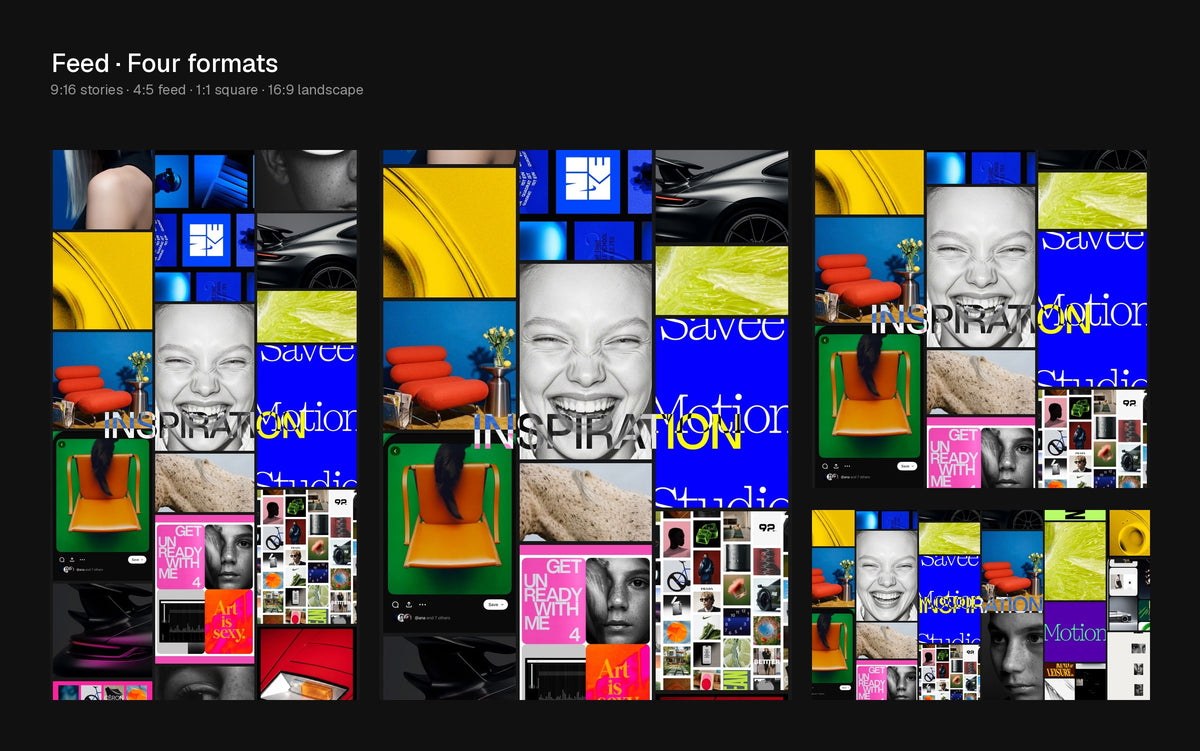 Feed Figma Motion template preview 1