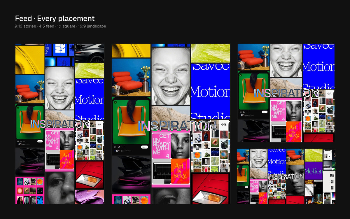 Feed Figma Motion template preview 3