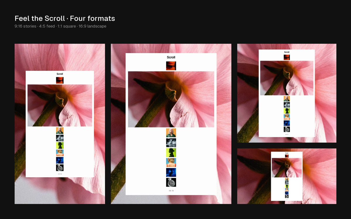 Feel the Scroll Figma Motion template preview 1