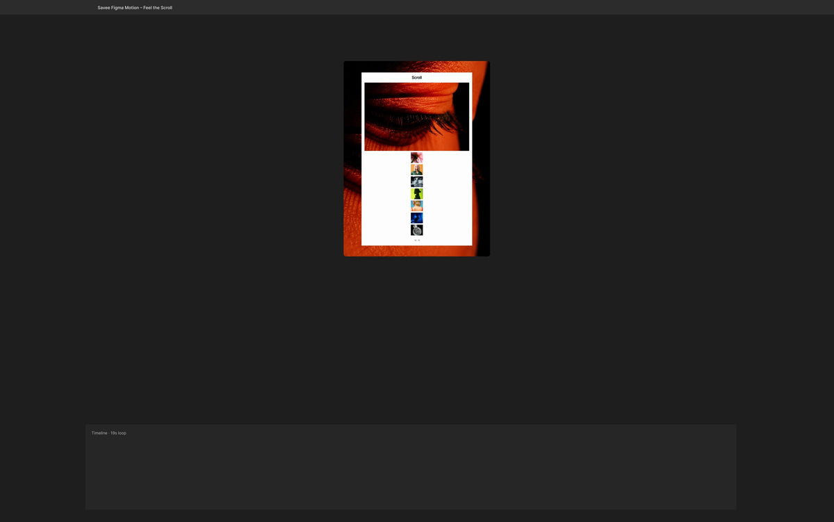 Feel the Scroll Figma Motion template Figma file