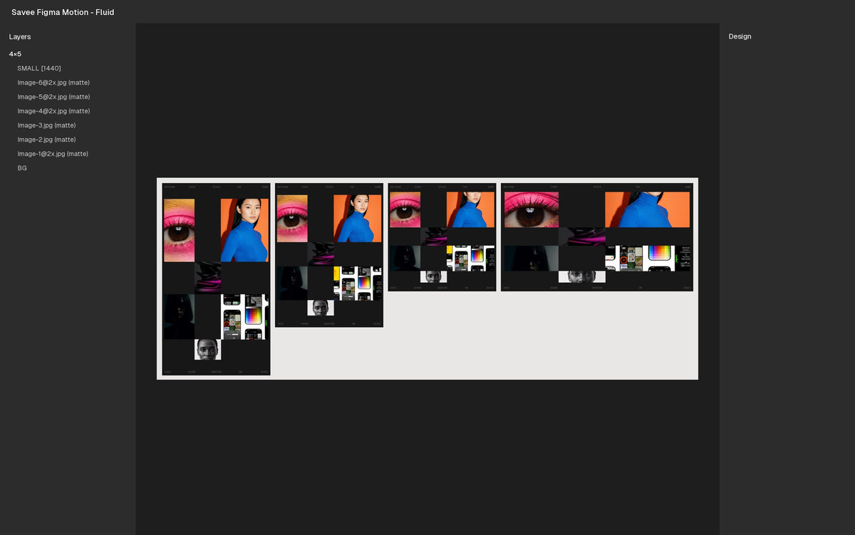 Fluid Figma Motion template in Figma
