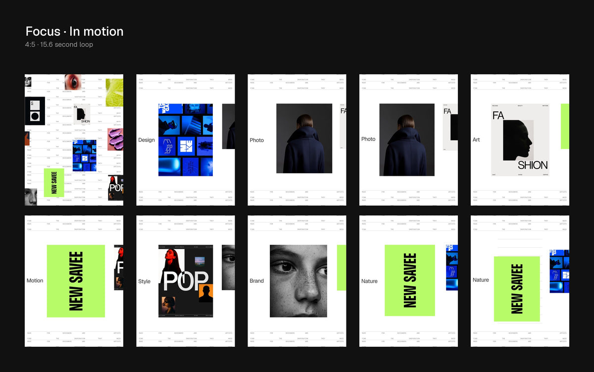 Focus Figma Motion template preview 2