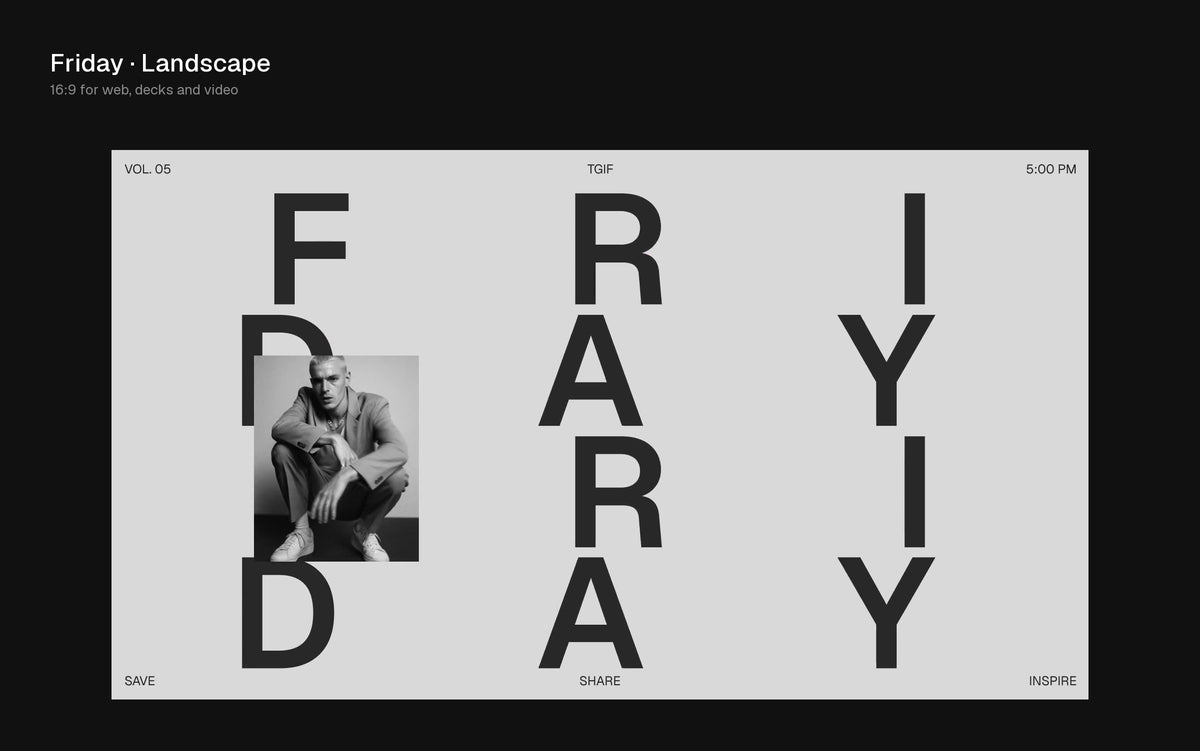 Friday Figma Motion template preview 4