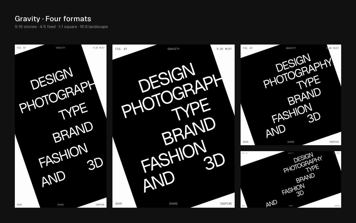 Gravity Figma Motion template preview 1