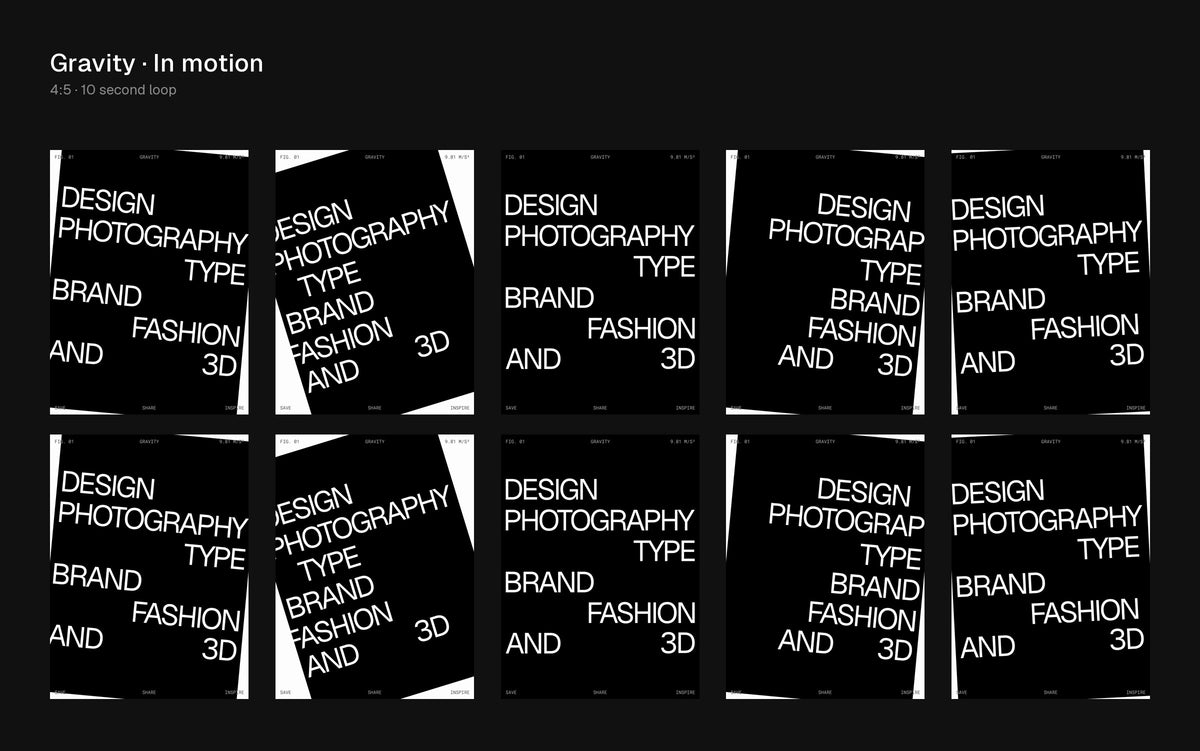 Gravity Figma Motion template preview 2