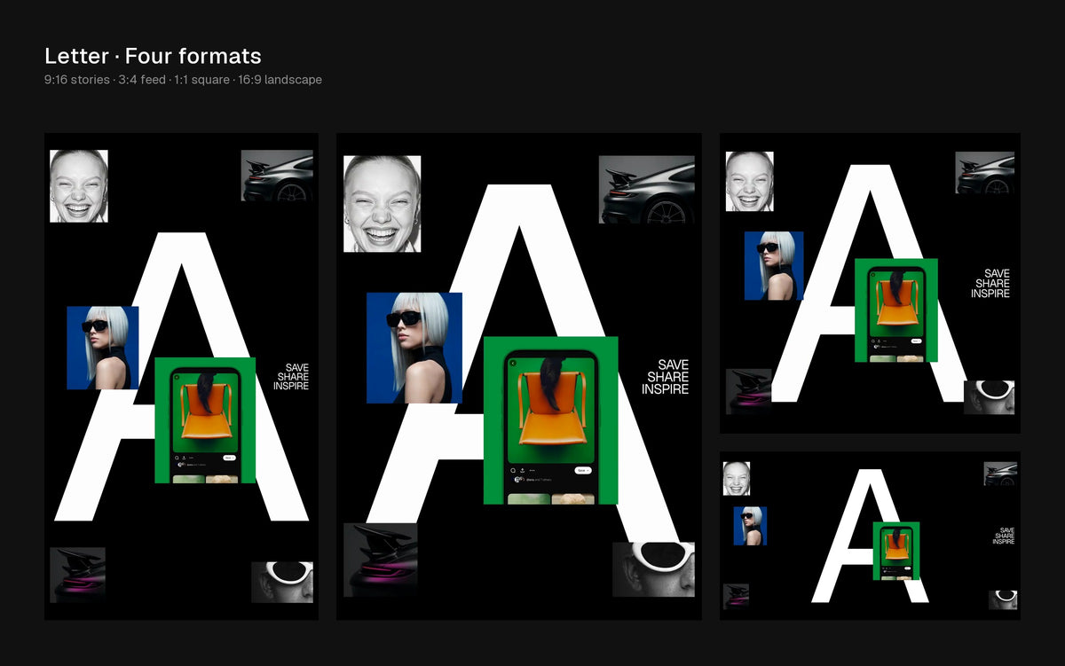 Letter Figma Motion template preview 1