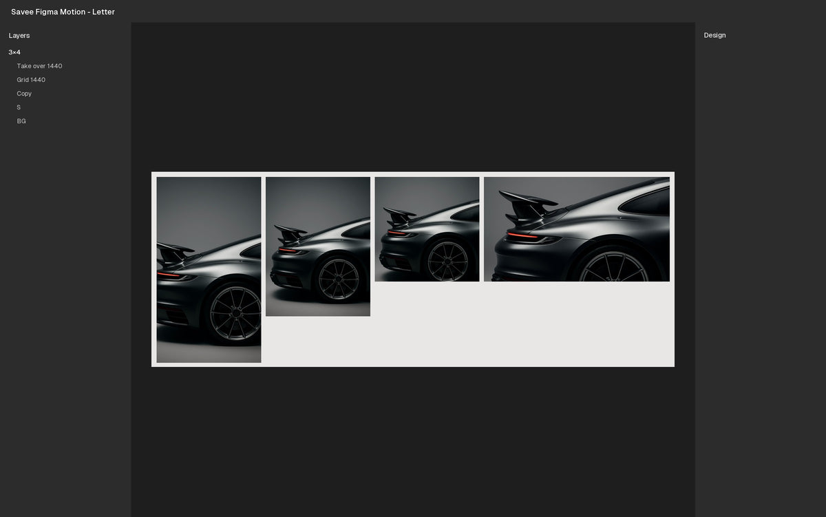 Letter Figma Motion template Figma file