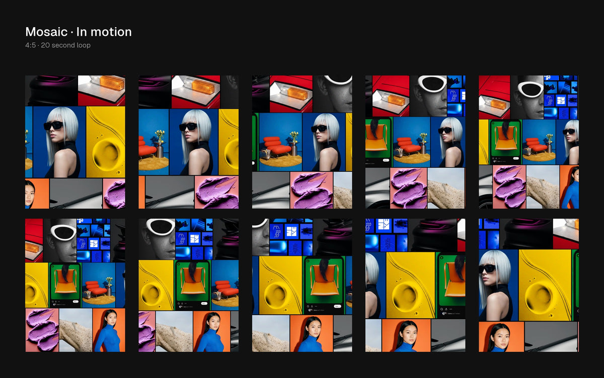 Mosaic Figma Motion template preview 2