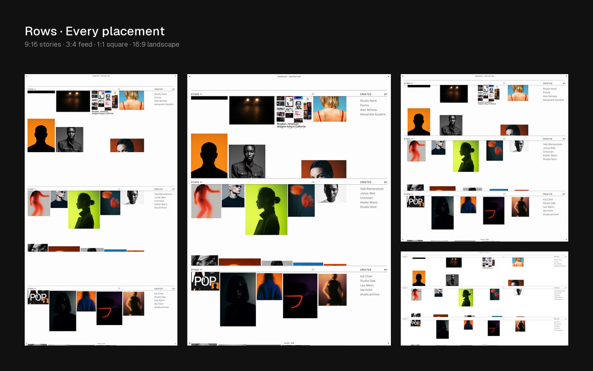 Rows Figma Motion template preview 3