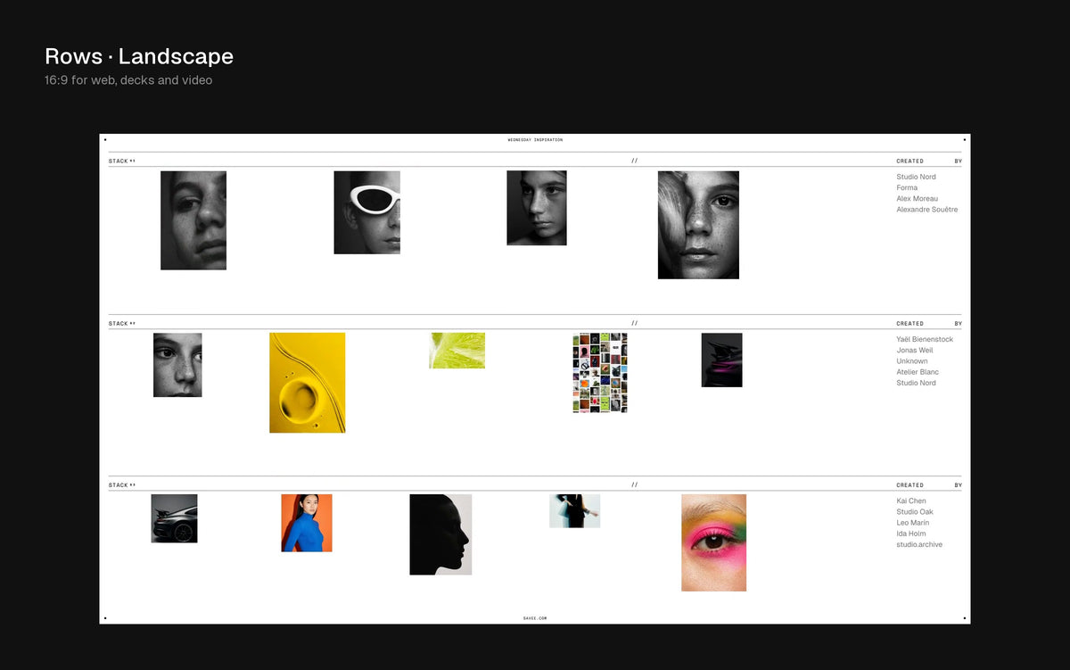 Rows Figma Motion template preview 4