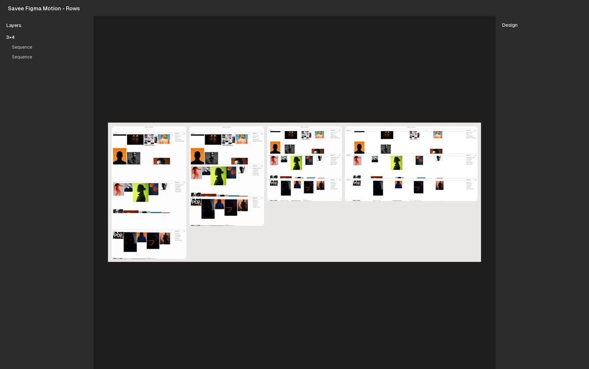 Rows Figma Motion template Figma file