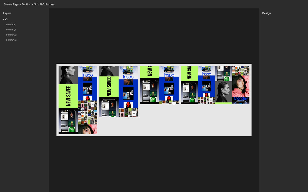 Scroll Columns Figma Motion template Figma file