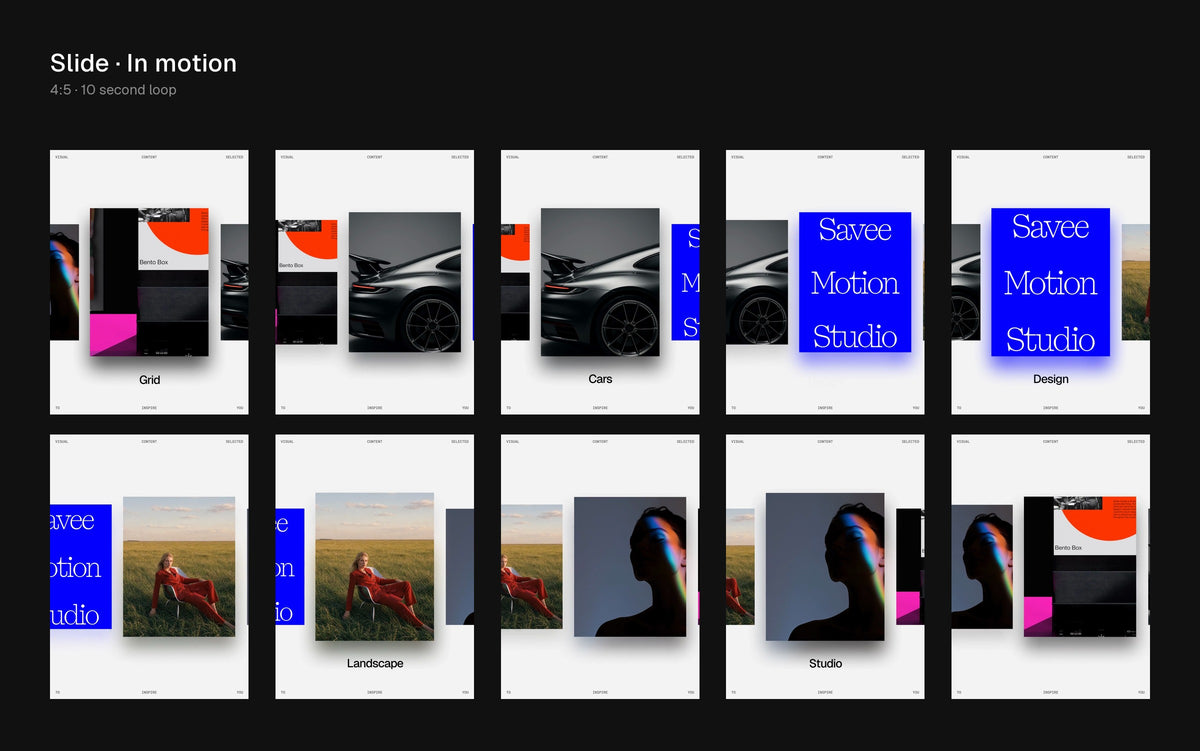 Slide Figma Motion template preview 2