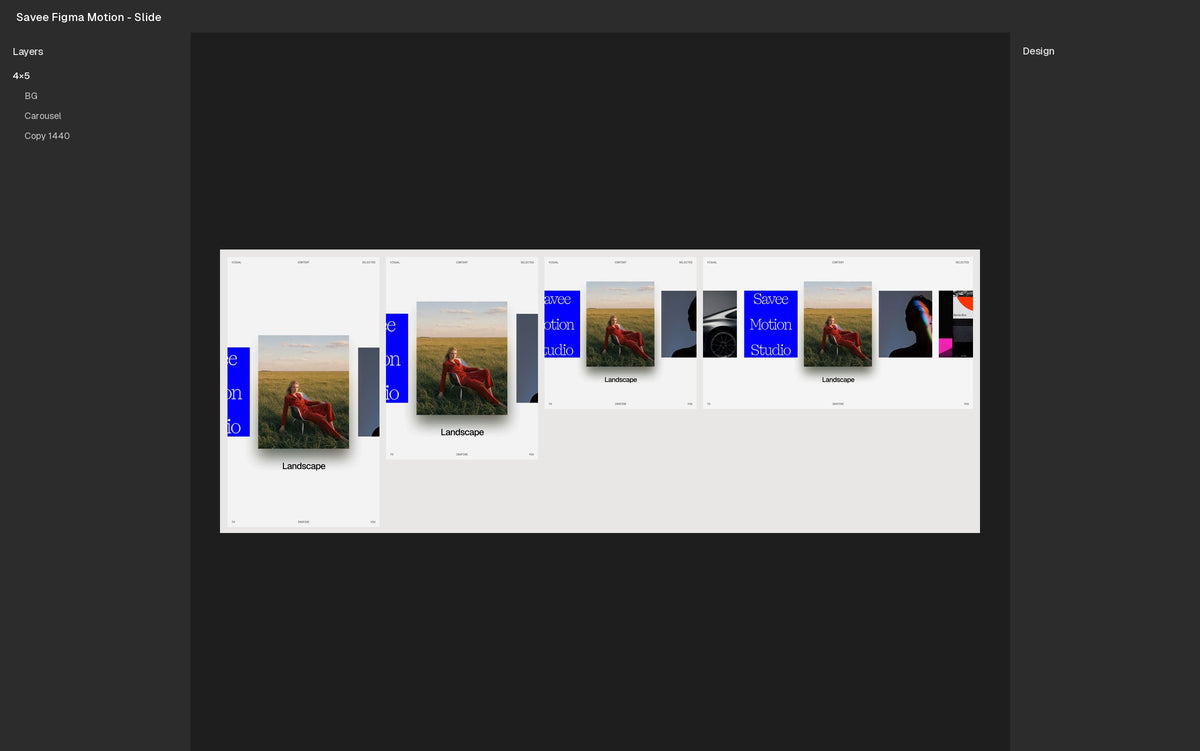 Slide Figma Motion template in Figma