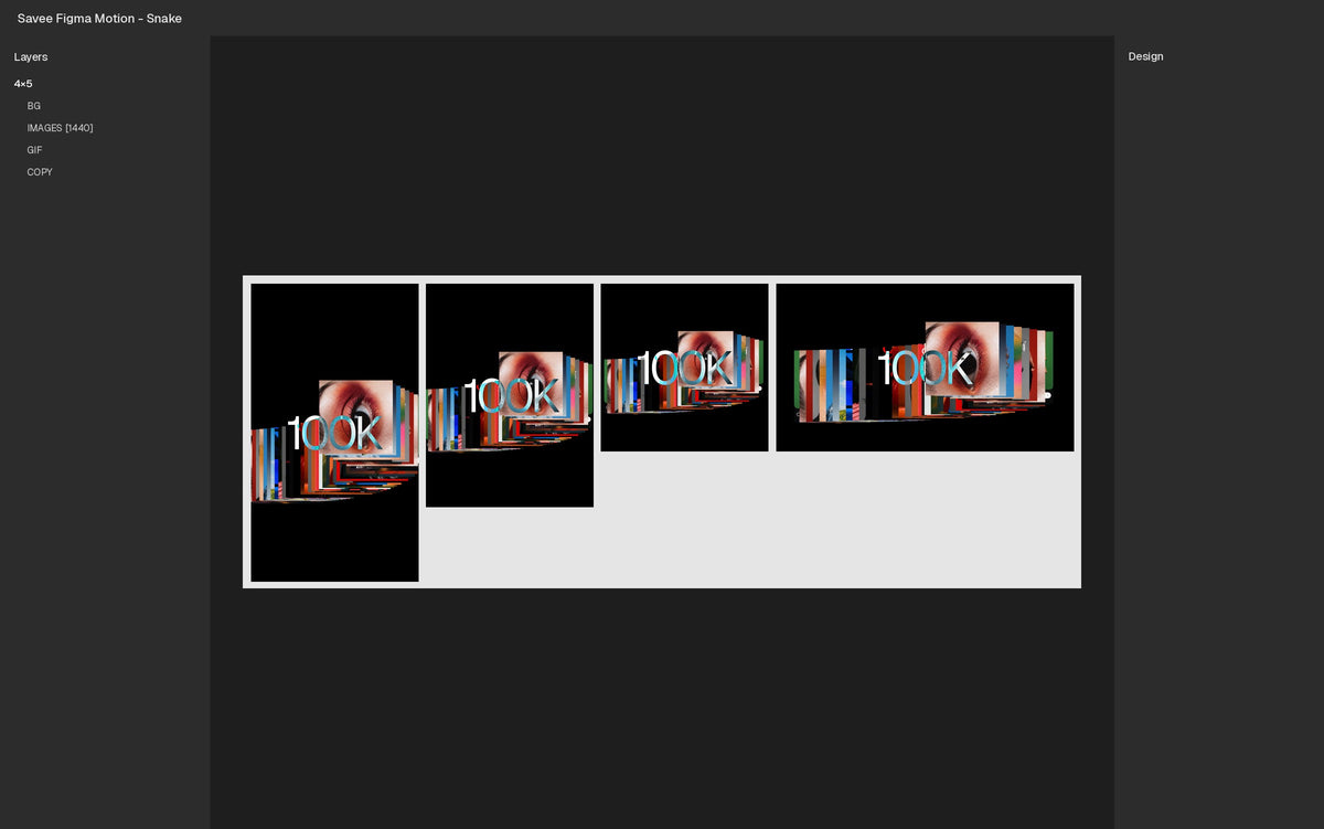 Snake Figma Motion template Figma file