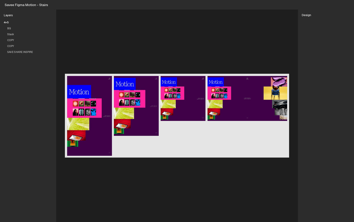 Stairs Figma Motion template Figma file