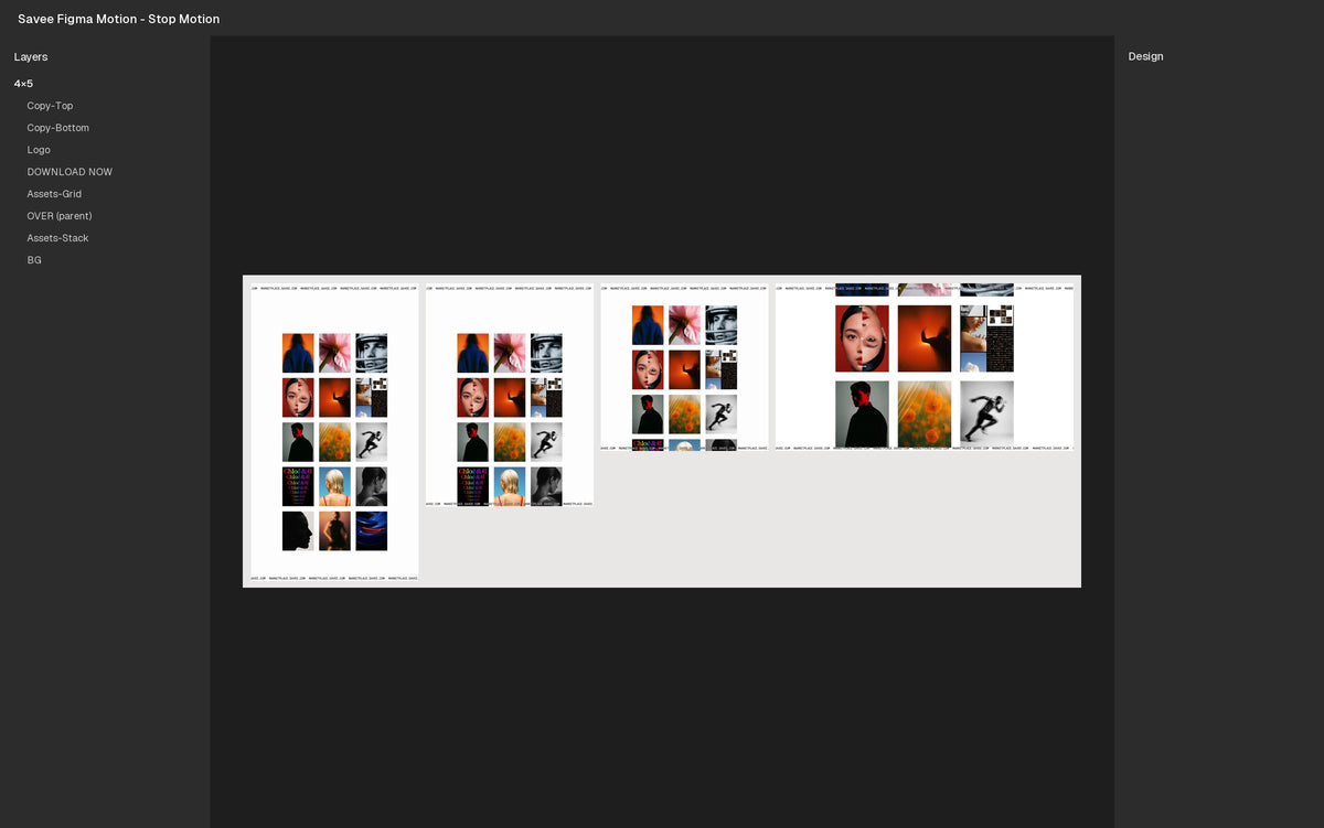 Stop Motion Figma Motion template in Figma