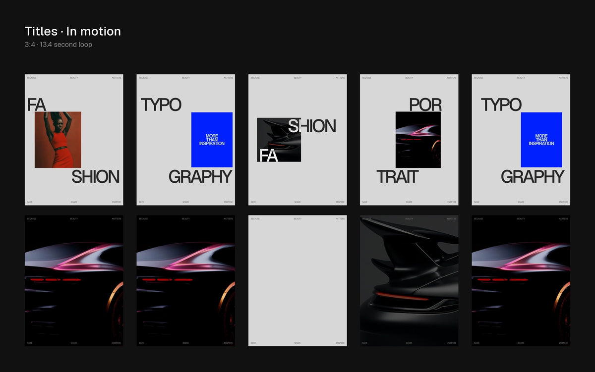 Titles Figma Motion template preview 2