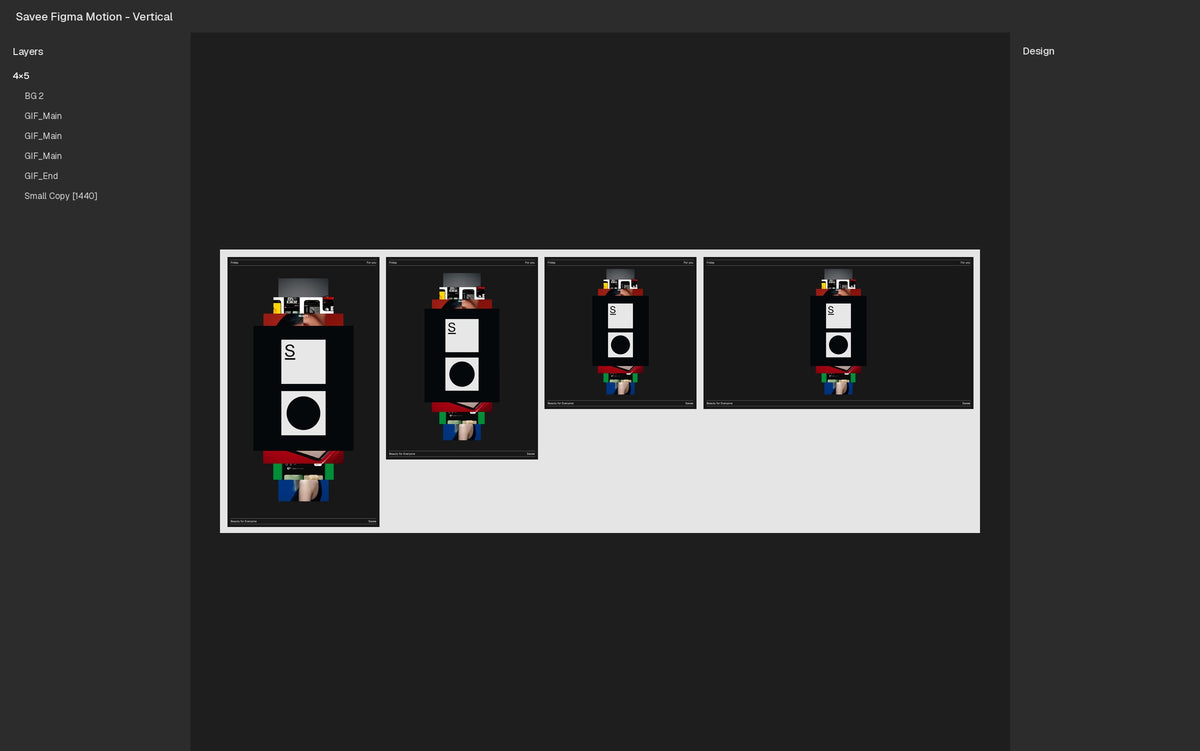 Vertical Figma Motion template Figma file