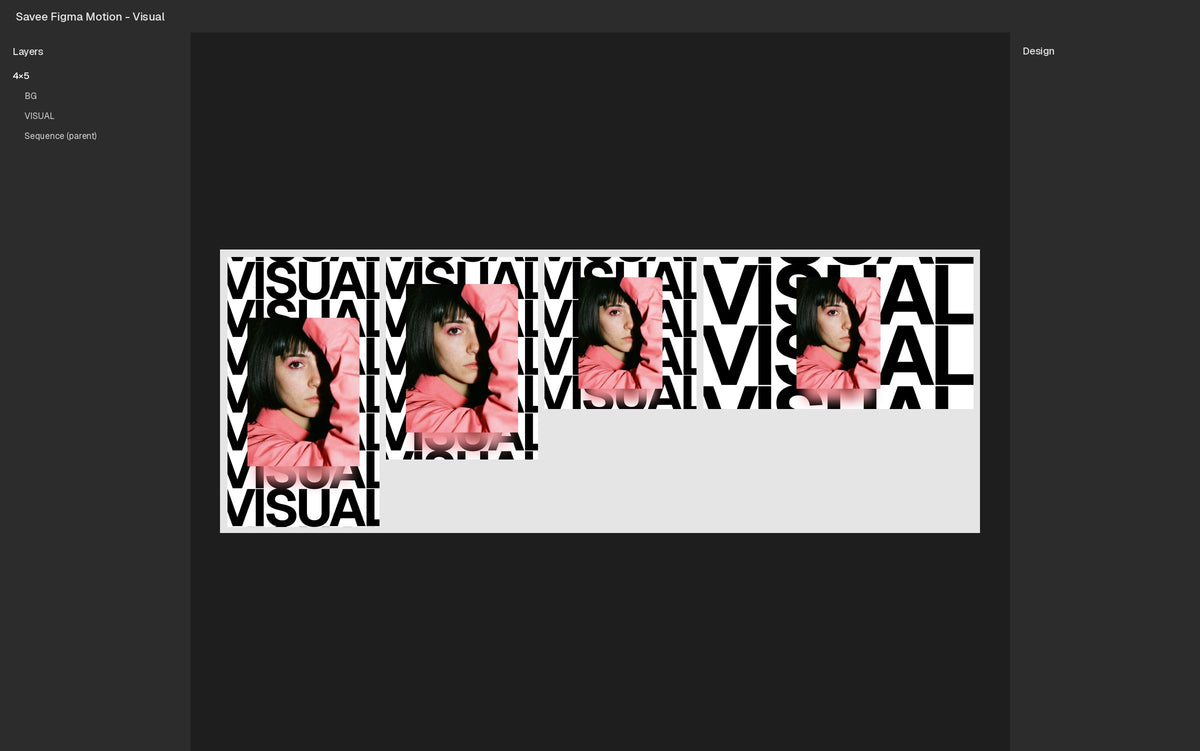 Visual Figma Motion template Figma file